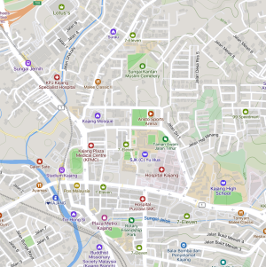 Peta Bandar Kajang, 2025